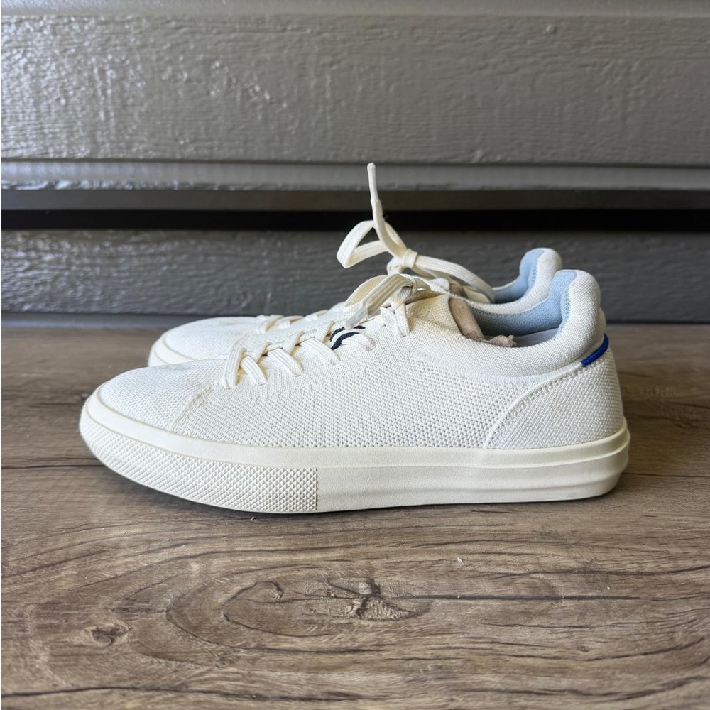 Rothy’s Lace Up Sneaker in White. Women’s 
Size 7.5